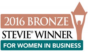 2016 Bronze Stevie Winner for Women In Business
