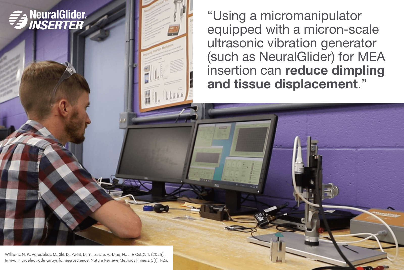 Close-up of the Actuated Medical GripTract endoscopic tissue manipulator.